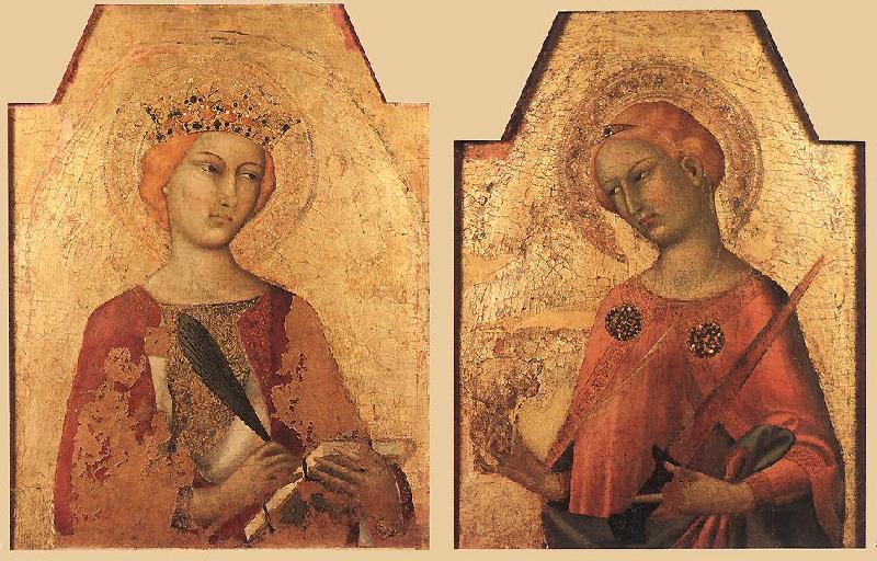 Simone Martini St Catherine and St Lucy oil painting image
